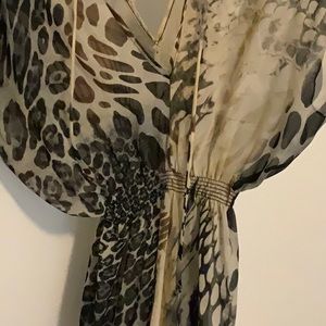 Animal print blouse